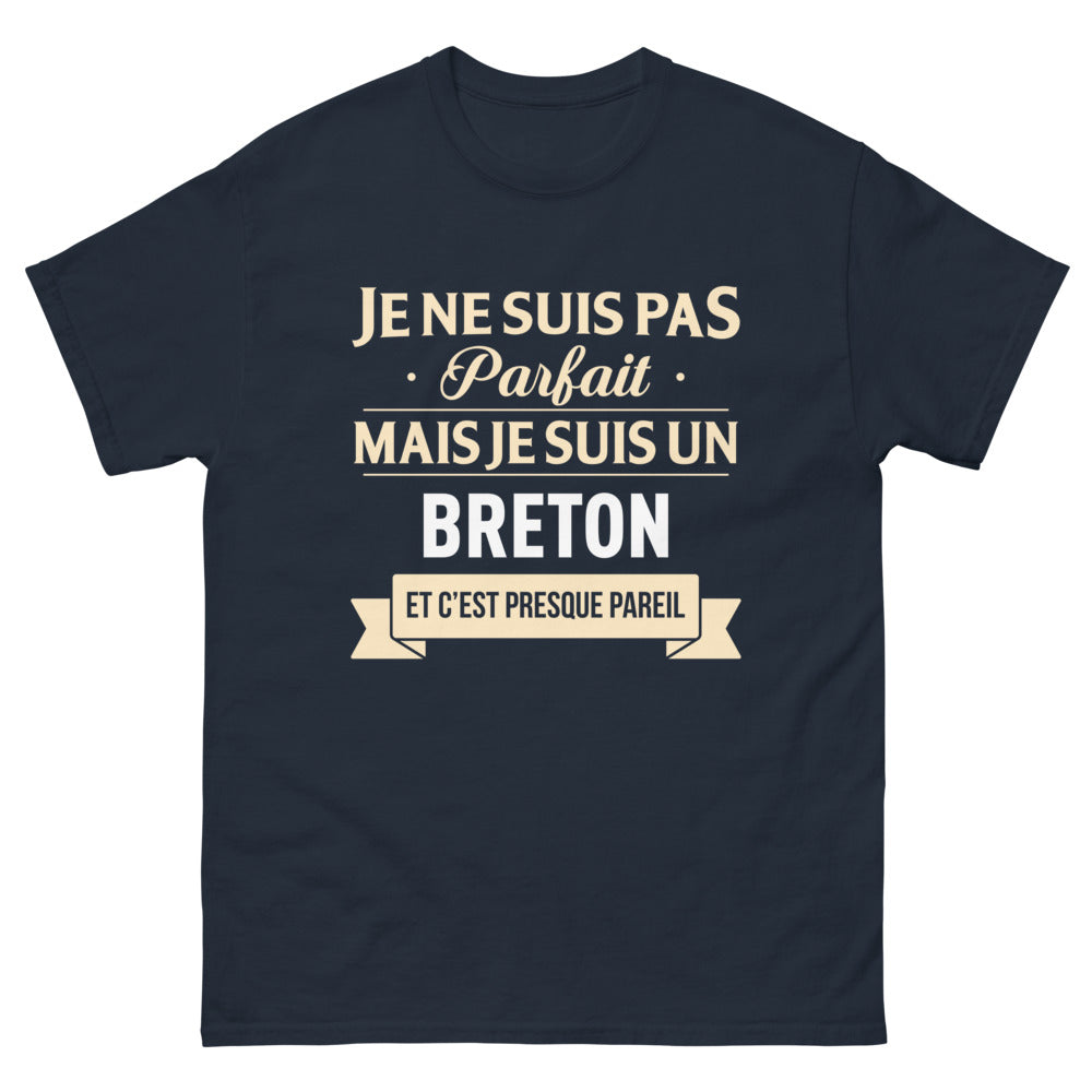 T-shirt Bretagne marine - Fierté et imperfection humoristique