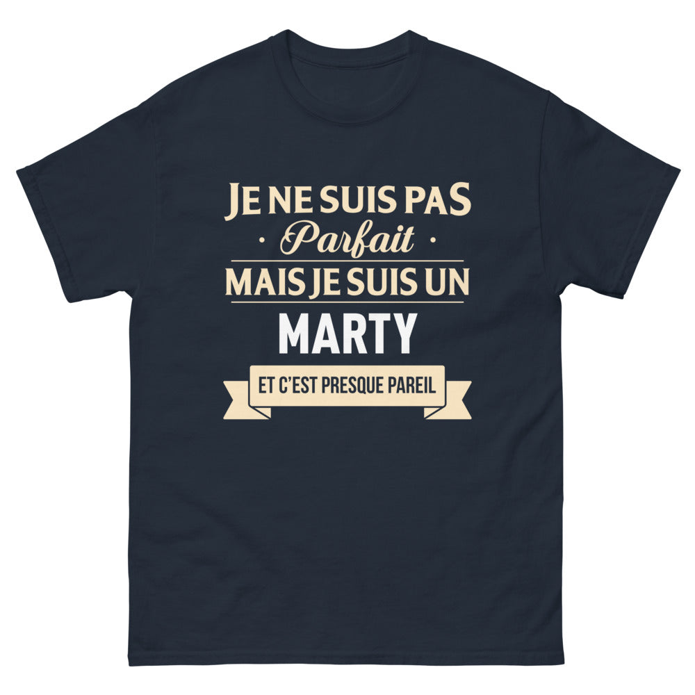 T-shirt Marty bleu marine - Un peu imparfait, presque parfait
