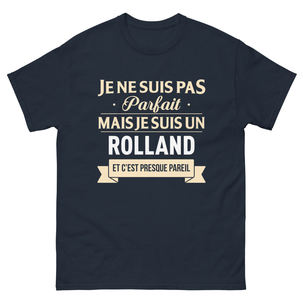 T-shirt Humoristique Rolland marine - Je ne suis pas parfait