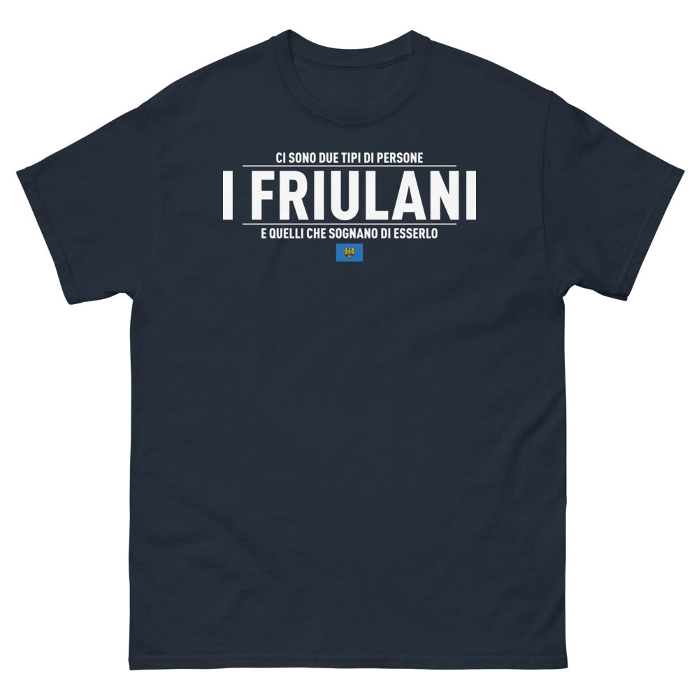T-Shirt Friulani Blu Navy - Orgoglio Locale e Sogni