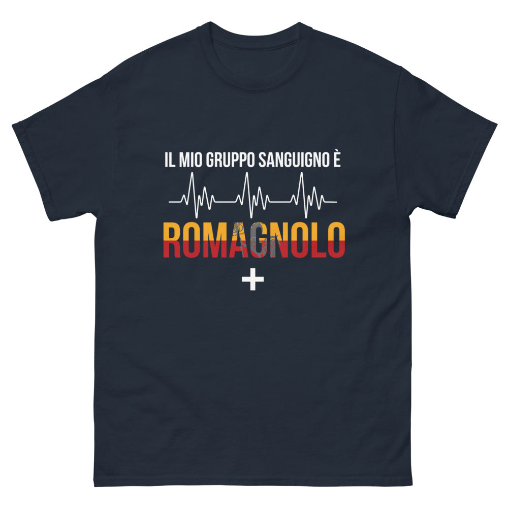 T-shirt Romagne marine - Il Mio Gruppo Sanguigno è Romagnolo