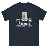 Thumbnail for T-shirt sombre marine - À jamais dans nos cœurs