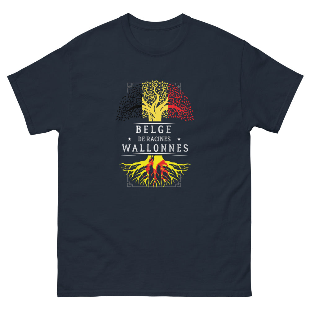 T-shirt Wallonie marine - Fierté Wallonne à porter avec style