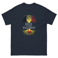 Thumbnail for T-shirt Wallonie marine - Fierté Wallonne à porter avec style