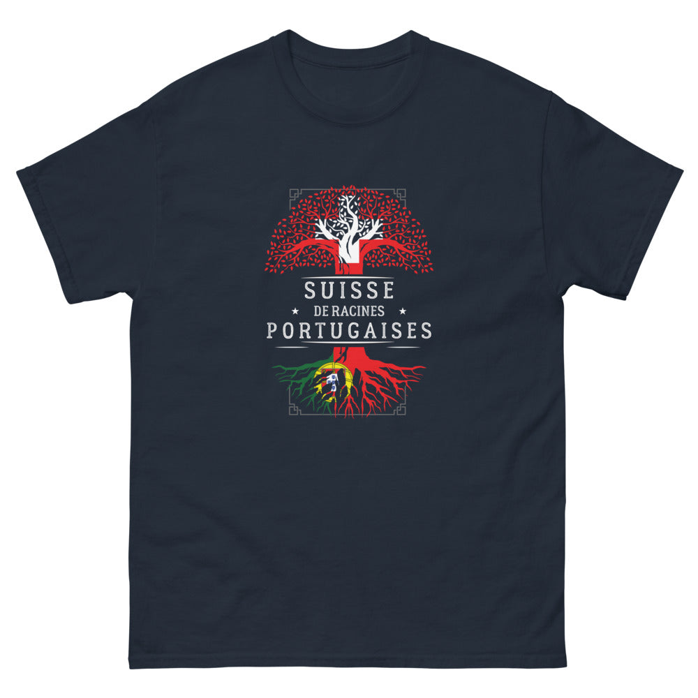 T-shirt Suisse marine - Fierté et style pour vos racines