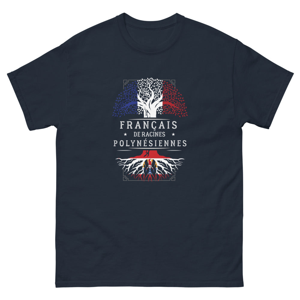 T-shirt Polynésie marine - Héritage et fierté en couleurs