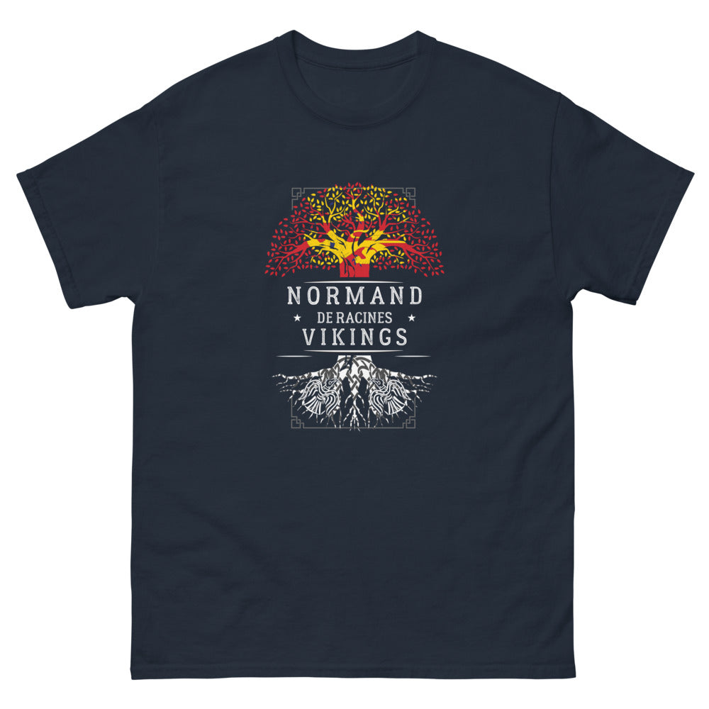 T-shirt Normand marine - Fier et Authentique aux Racines Vikings