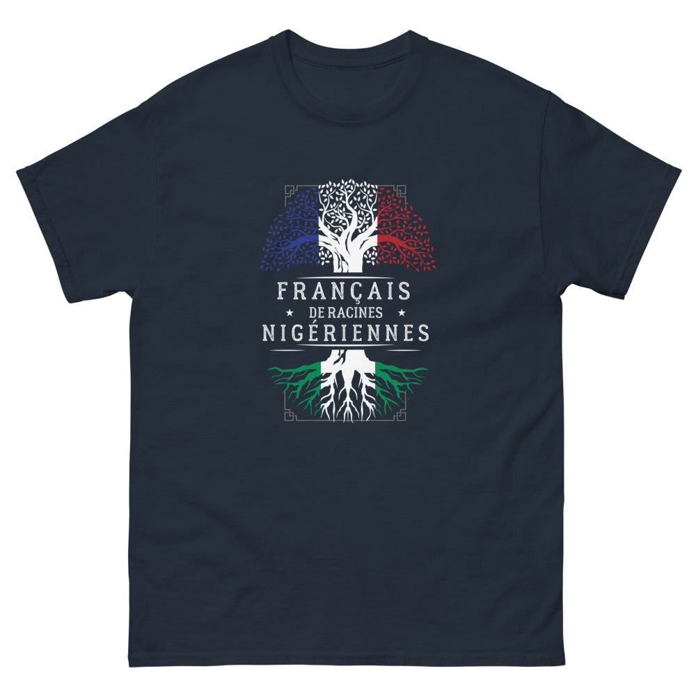 T-shirt Nigérien marine - Français de racines nigériennes