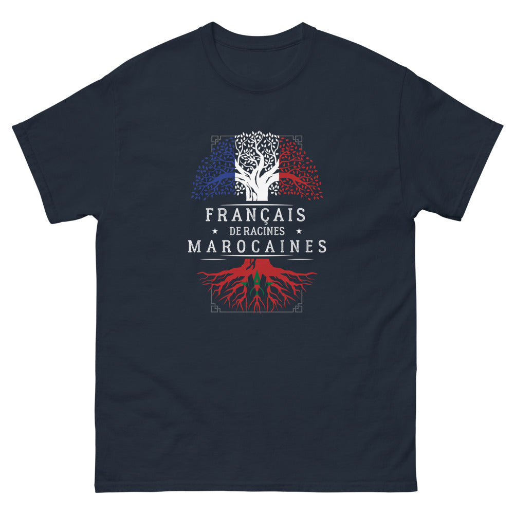 T-shirt Marocain noir dos - Héritage et fierté humoristique