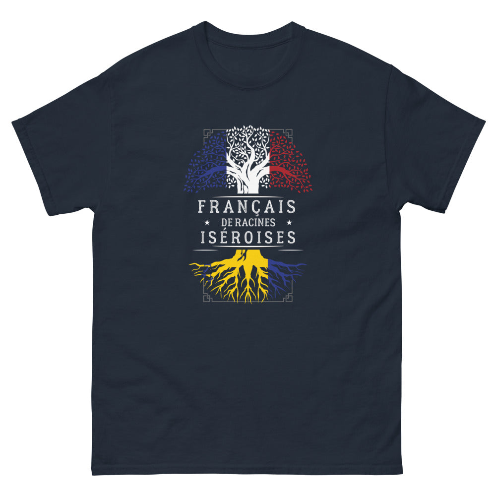 T-shirt Isère marine - Fierté des racines iséroises