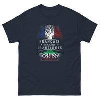 Thumbnail for T-shirt Iranien marine - Fier et élégant pour vos soirées