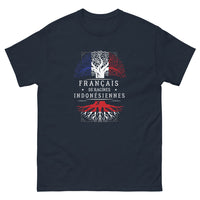 Thumbnail for T-shirt Indonésie bleu marine - Double identité culturelle avec humour