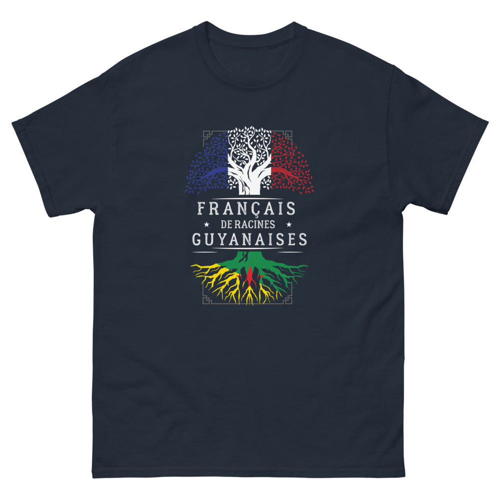 T-shirt Guyane marine - Fierté et humour dans le style