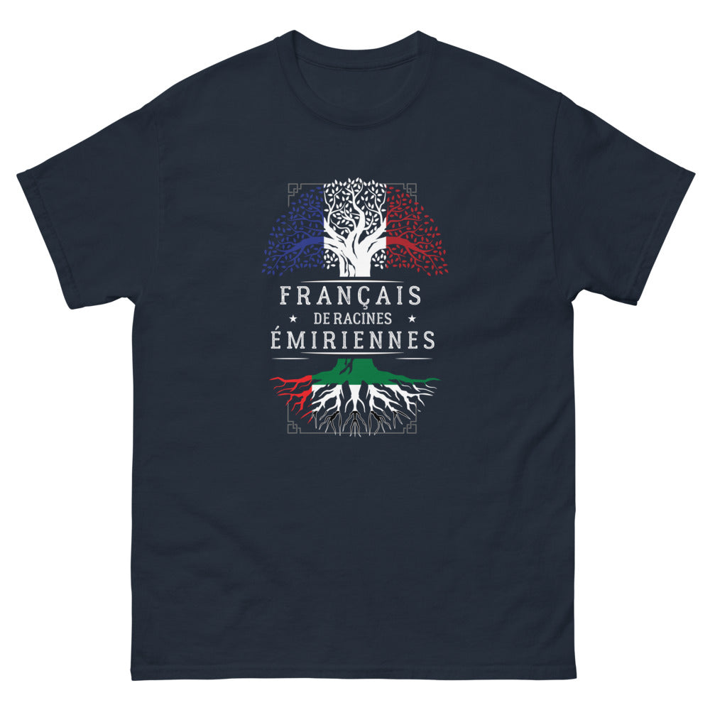 T-shirt Émirats marine - Clin d'œil à la culture française