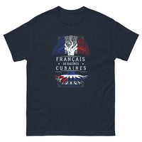Thumbnail for T-shirt Cuba France marine - Fierté et style des origines