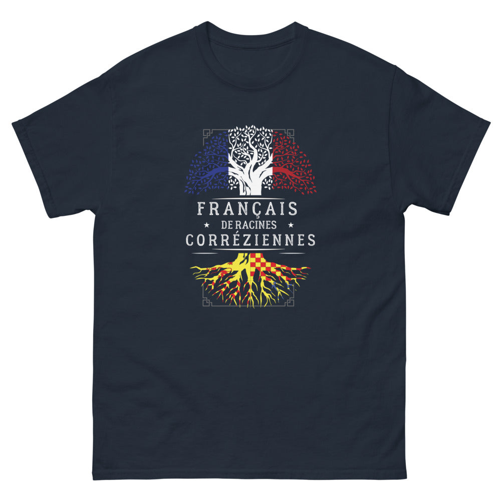 T-shirt Corrèze marine - Fierté locale et humour