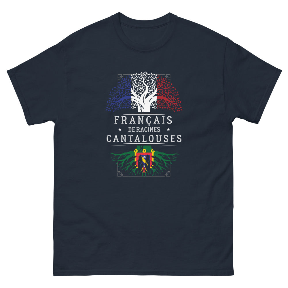 T-shirt Cantal marine - Français de Racines Cantalouses