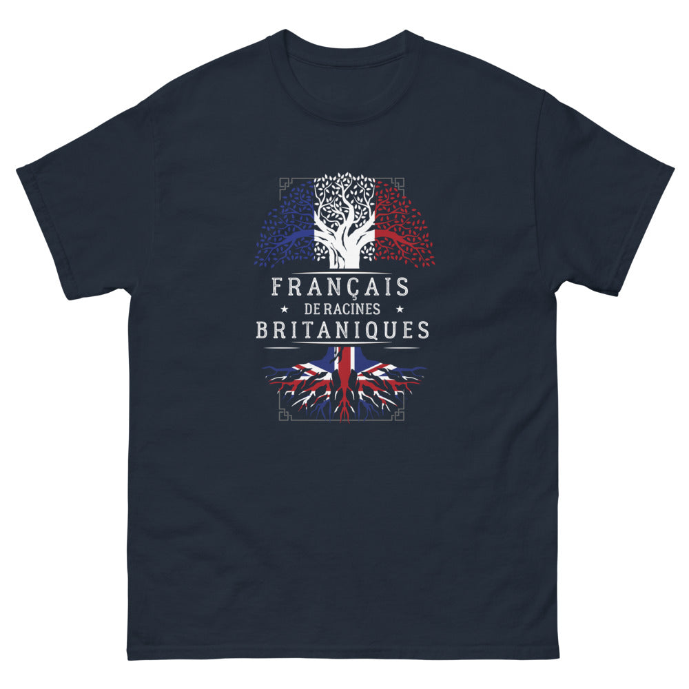 T-shirt Britanniques marine - Français de Racines Britanniques