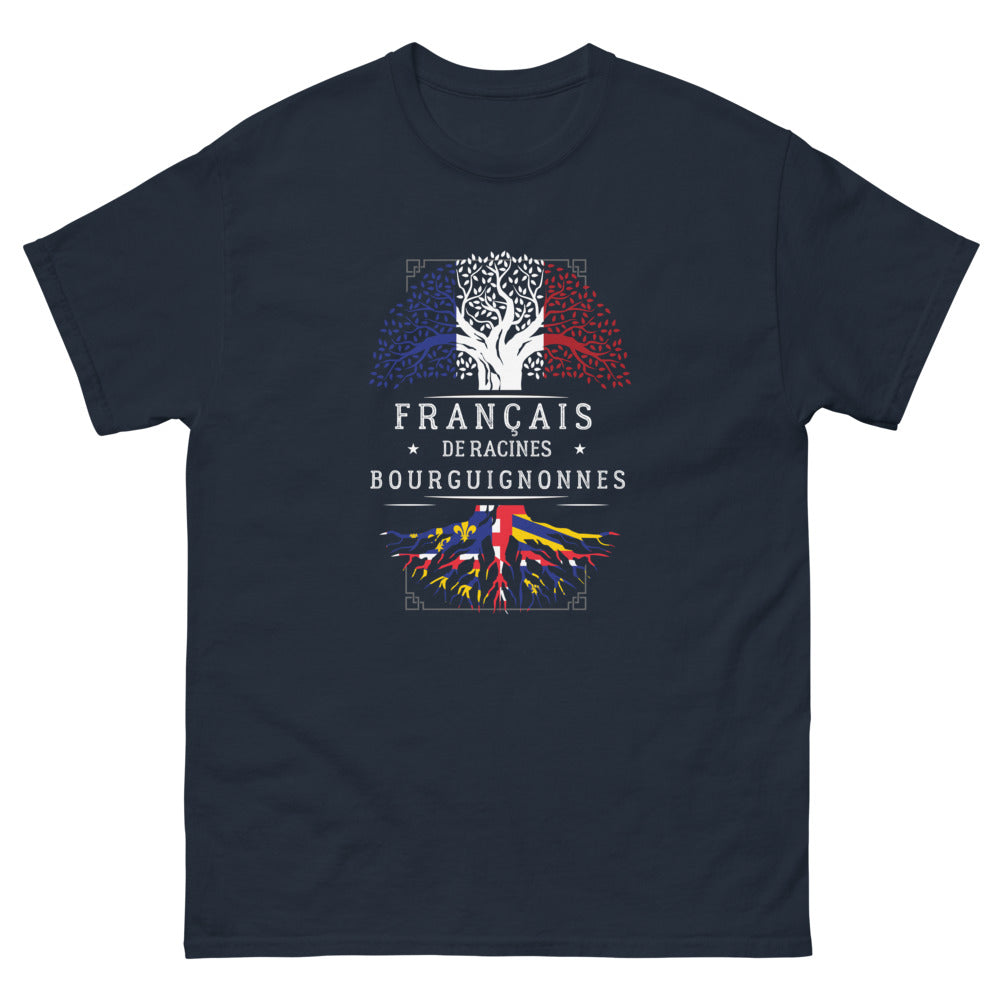 T-shirt Bourgogne marine - Fiers et Sombres avec humour