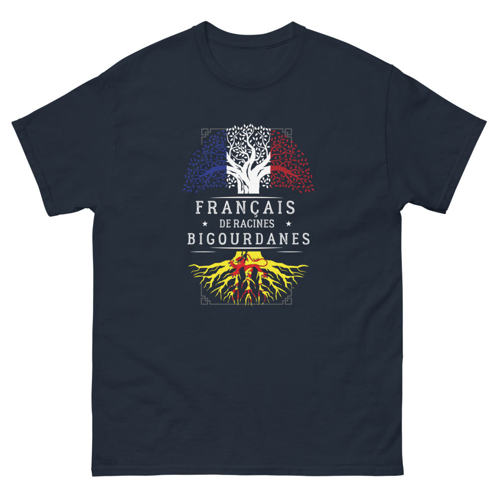 T-shirt Bigourdan marine - Fier de mes origines