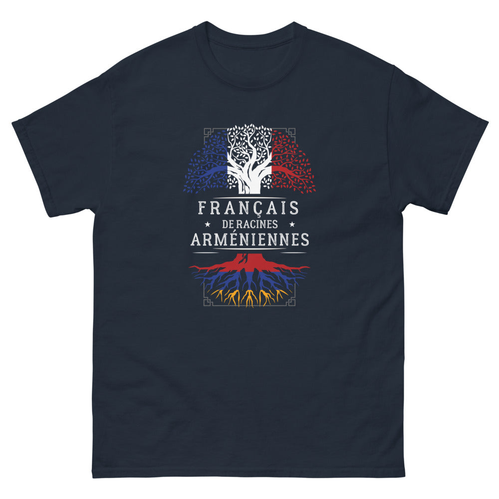 T-shirt Arménien noir dos - Héritage Sombre avec fierté