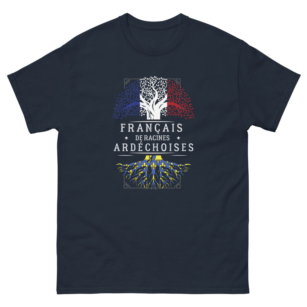 T-shirt Ardèche marine - Fierté locale avec humour