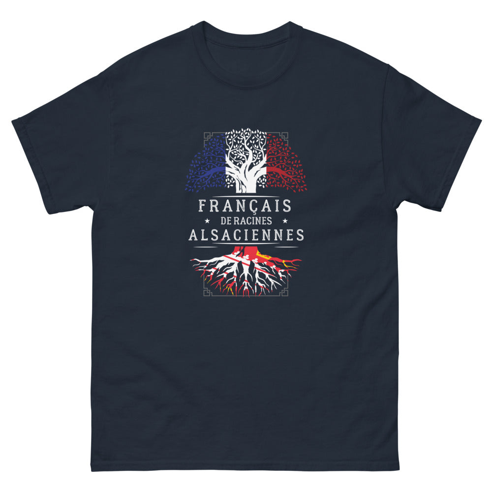 T-shirt Alsace marine - Fierté et style alsacien