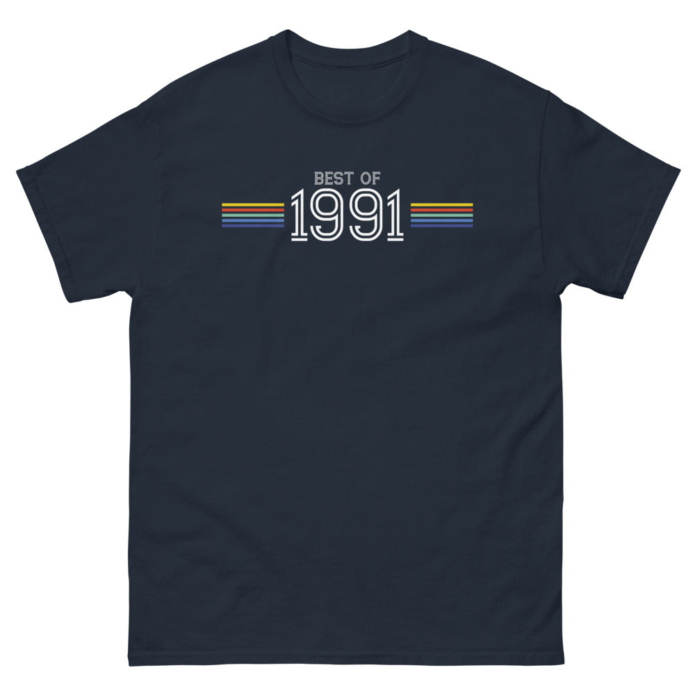 T-shirt Nostalgie 1991 marine - Retour vers le passé