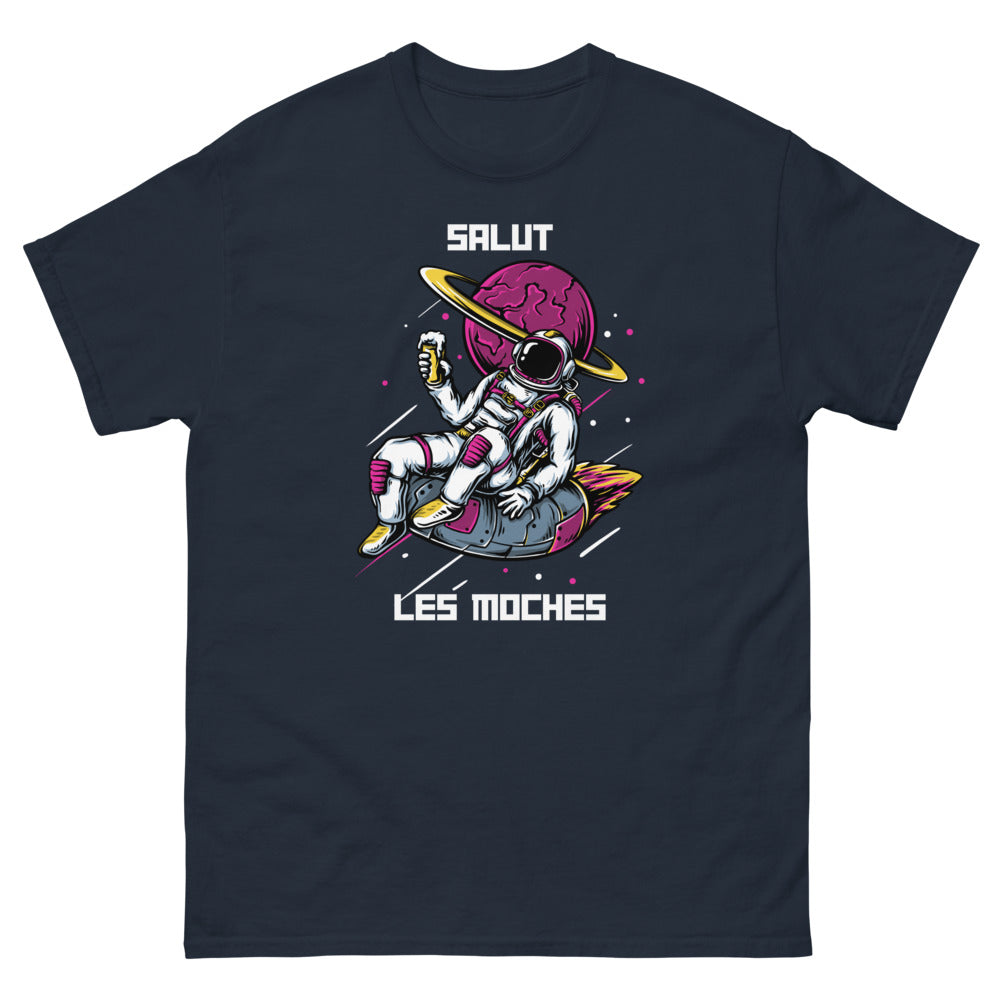 T-shirt humour noir dos - Salut les Moches, clin d'œil affectueux