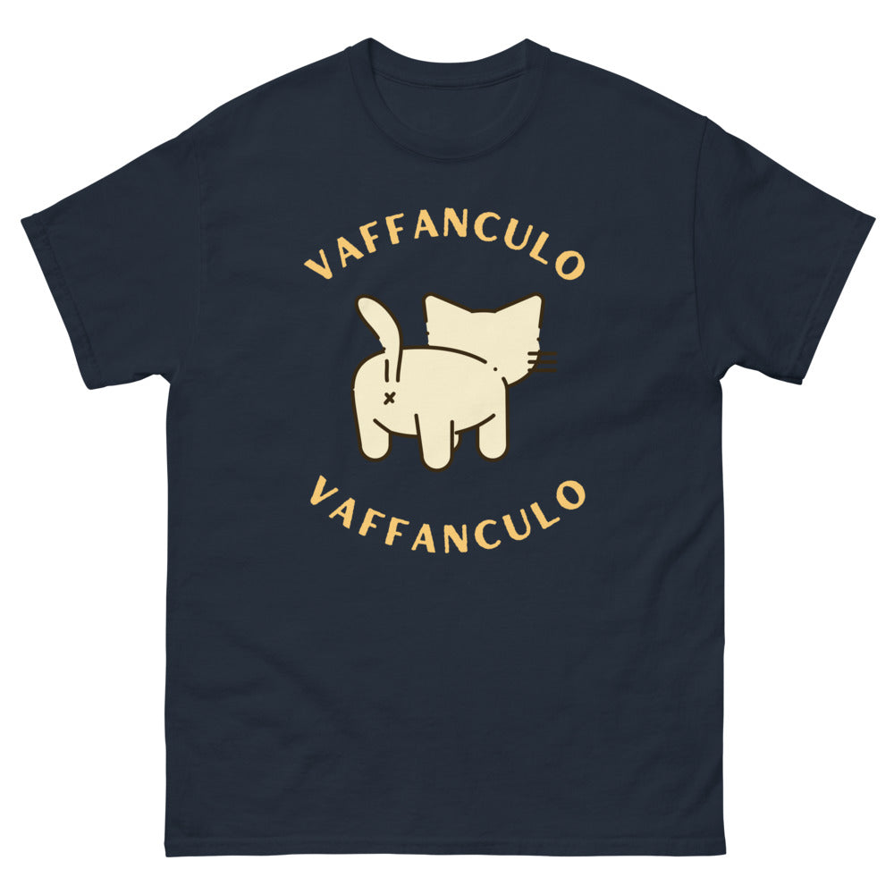 T-shirt Italia blu marino - Vaffanculo con humor italiano