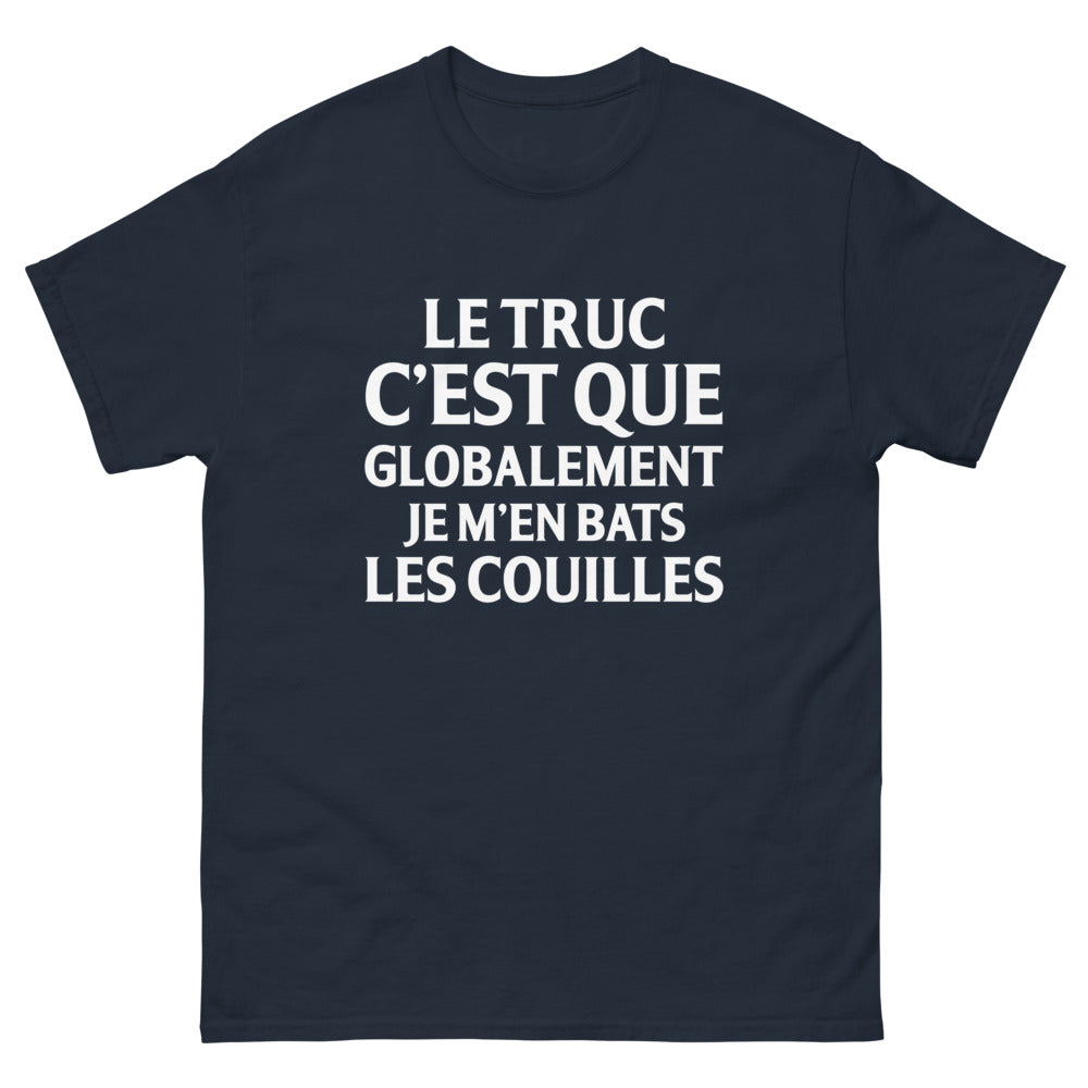T-shirt Bretagne noir dos - le truc c'est que globalement je m'en bats les couilles
