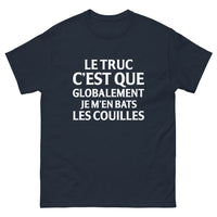 Thumbnail for T-shirt Bretagne noir dos - le truc c'est que globalement je m'en bats les couilles