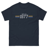 Thumbnail for T-shirt Nostalgie 1977 marine - Souvenir original vintage