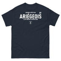 Thumbnail for T-shirt Ariège marine - L'humour et la fierté en coton