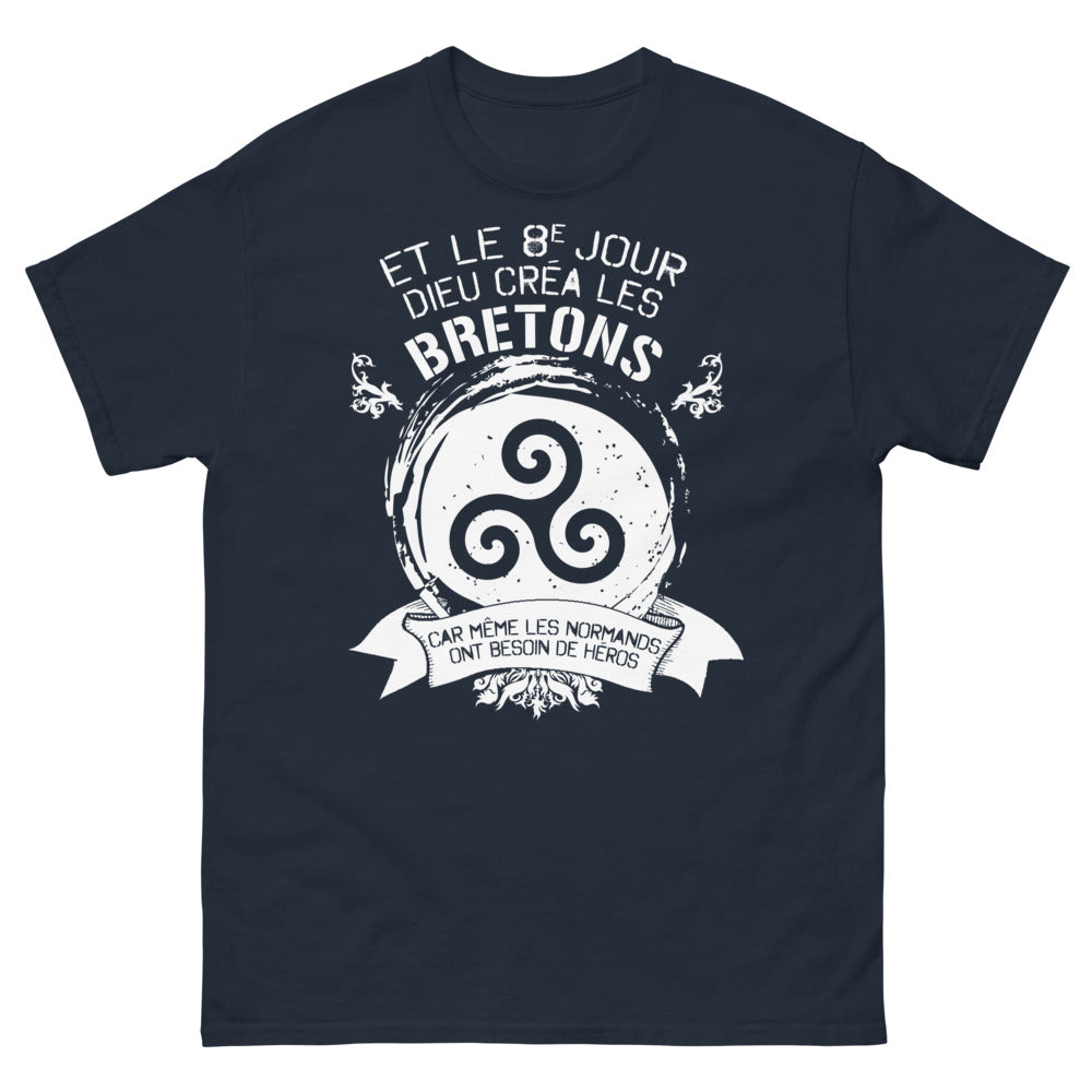 T-shirt Bretagne marine - Héros bretons audacieux