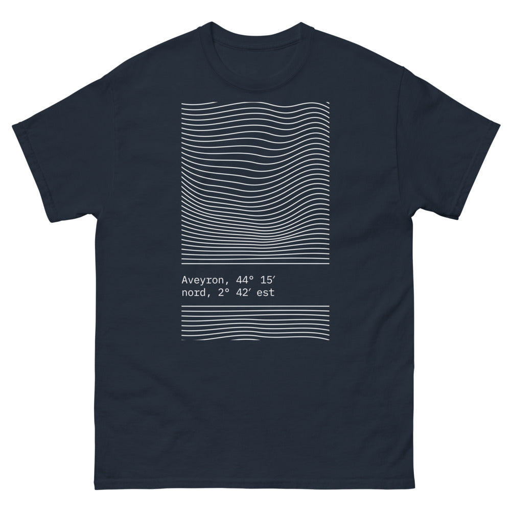T-shirt Aveyron marine - Fier de nos racines
