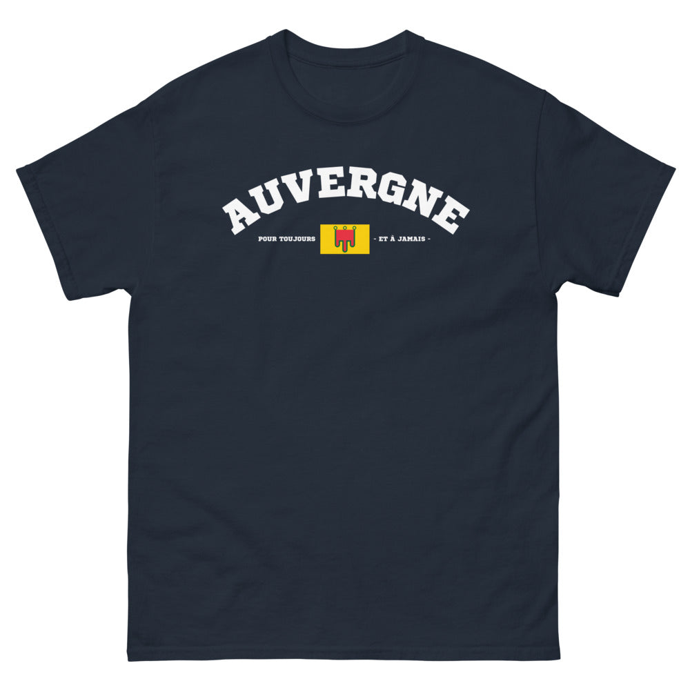 T-shirt Auvergne marine - Fierté des paysages auvergnats