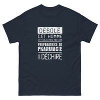 Thumbnail for T-shirt pharmacie noir dos - Humoristique pour préparatrices