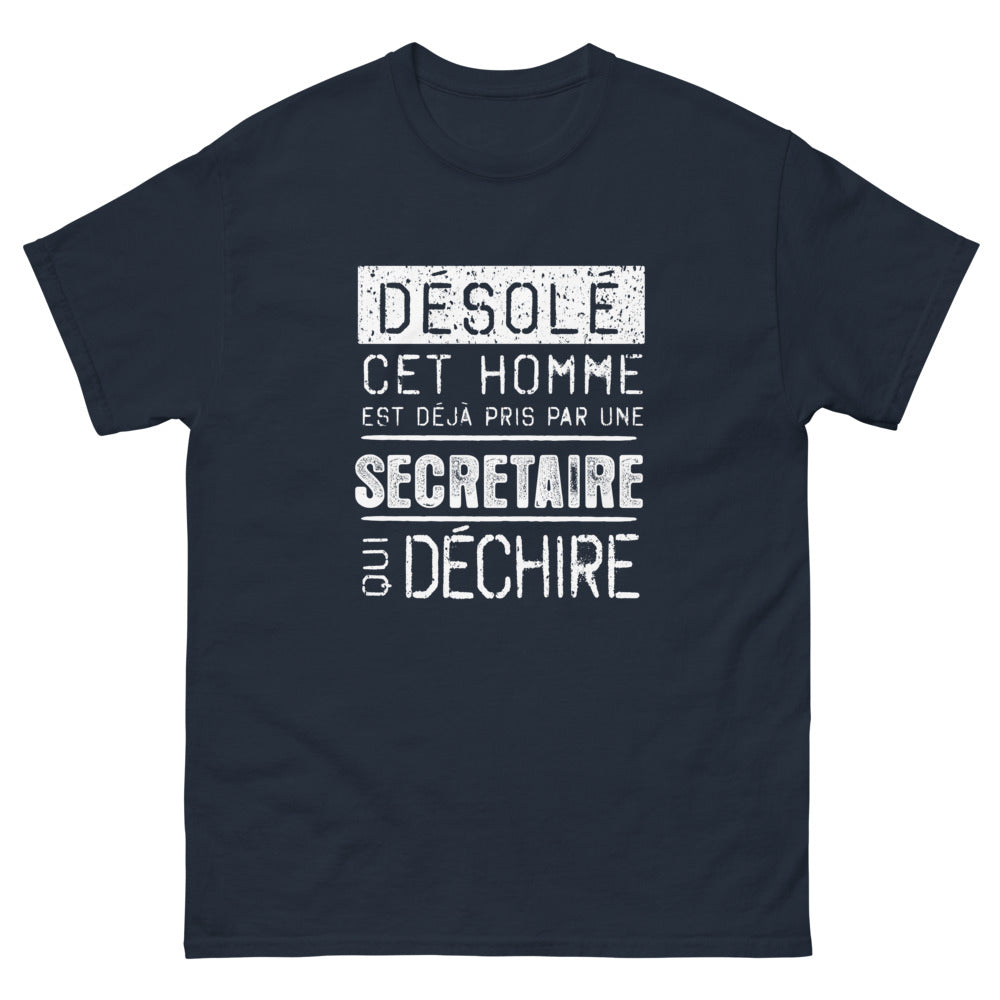 T-shirt secrétaires marine - Célébration humoristique