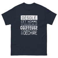 Thumbnail for T-shirt drôle homme marine - Fierté d'être coiffé