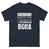 Thumbnail for T-shirt Italie bleu marine - Messaggio umoristico per infermiere