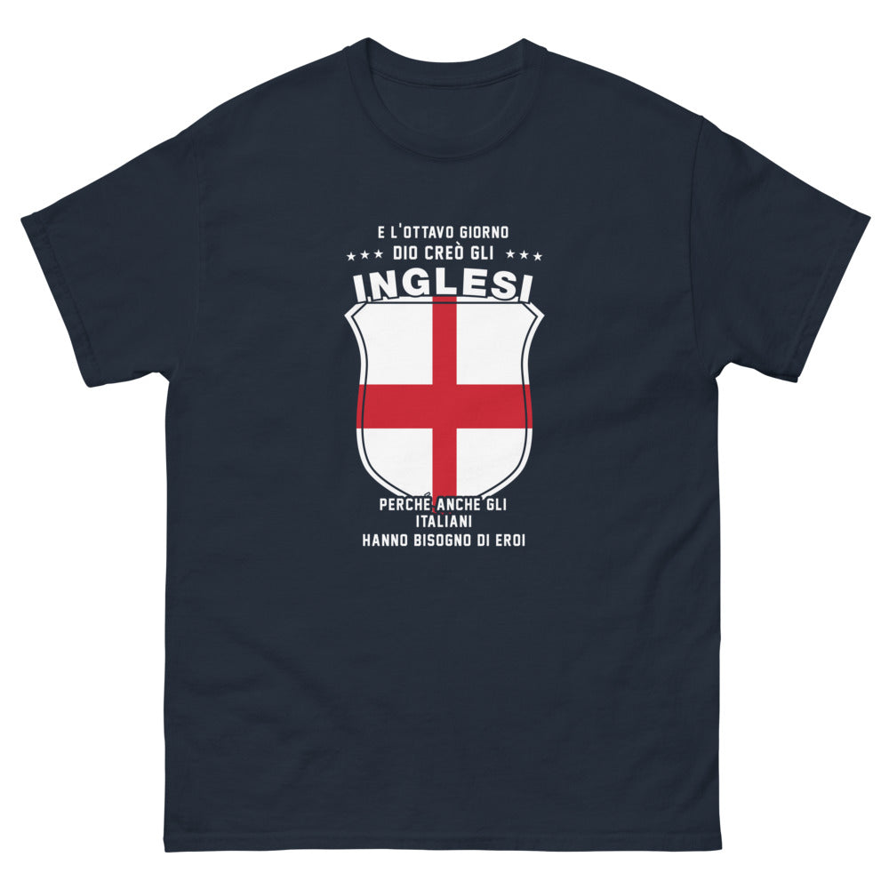 T-shirt Italia blu marino - Un omaggio humoristico agli eroi
