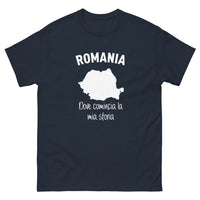 Thumbnail for T-shirt Romania blu marino - Dove Comincia la Mia Storia