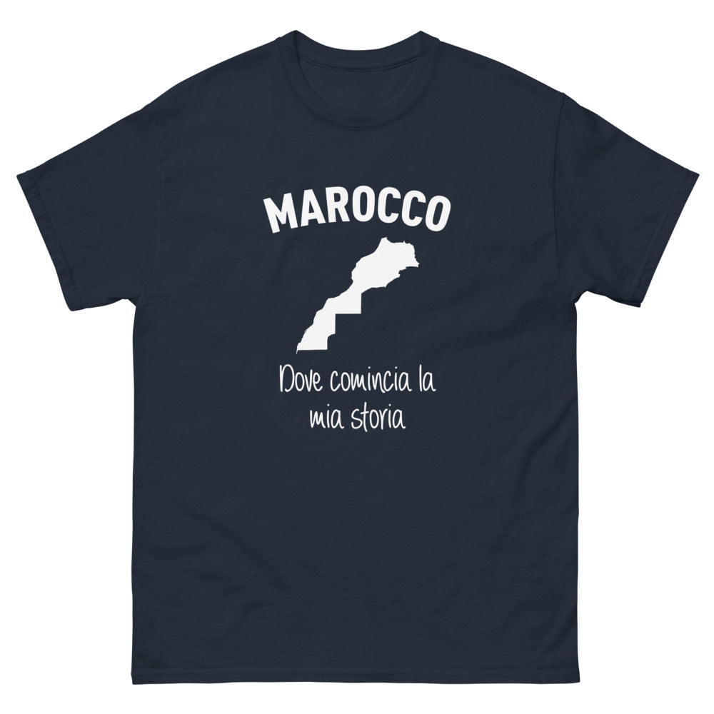 Maglietta Marocco blu scuro - Dove Comincia la Mia Storia