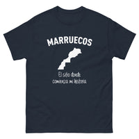 Thumbnail for T-shirt Maroc noir dos - Où commence votre histoire avec humour