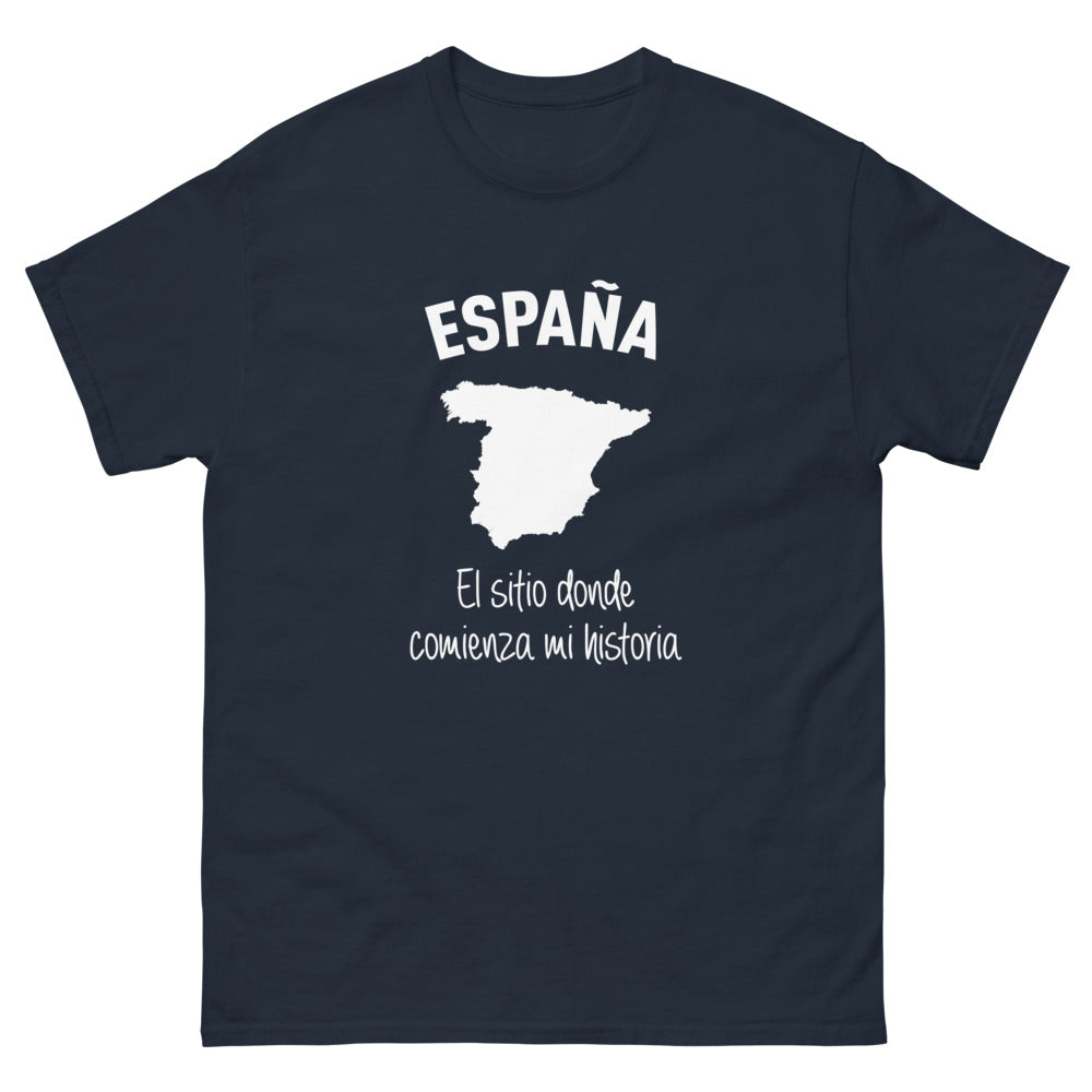T-shirt Espagne marine - Donde Comienza Mi Historia