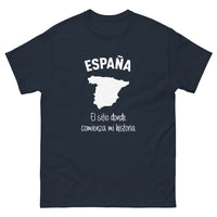 Thumbnail for T-shirt Espagne marine - Donde Comienza Mi Historia