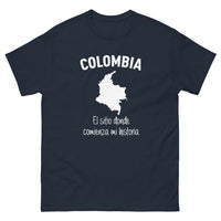 Thumbnail for T-shirt Colombie marine - Donde Comienza Mi Historia