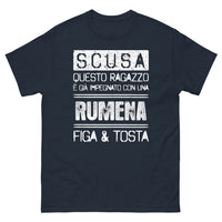 Thumbnail for T-shirt Romania blu marino - Fierté e umorismo da portare