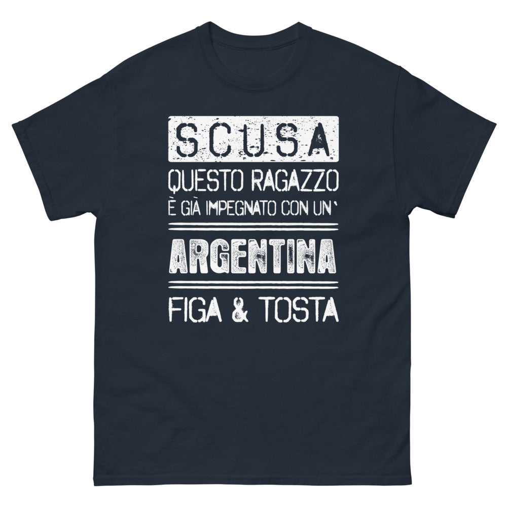 T-Shirt Argentina marina - Scusa questo ragazzo è già impegnato